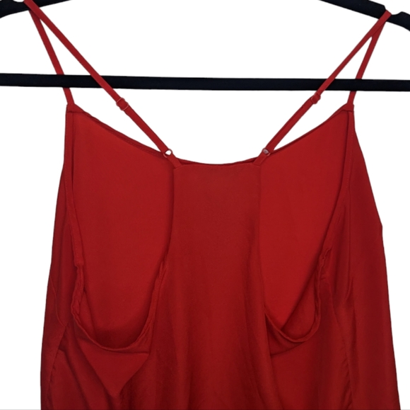 J. Crew Red Flowy Racerback Strappy Tank Top Size 10 ✨❤️ - Picture 9 of 13